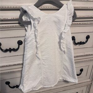 White Sleeveless Toddler Dress
